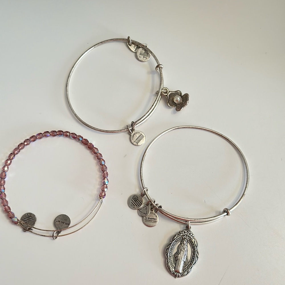 Set of 3: Alex and Ani Bracelet Stack